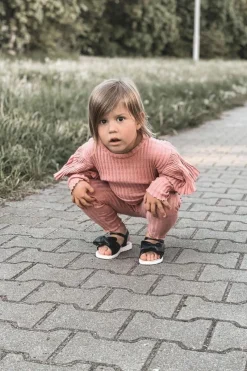 Clearance Boto Dziecięce Sandały Z Kokardą Czarne Abbie