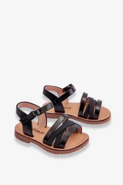 Outlet Dziecięce Sandały Z Paseczkami Czarne Isla Dzieci Dziewczęce