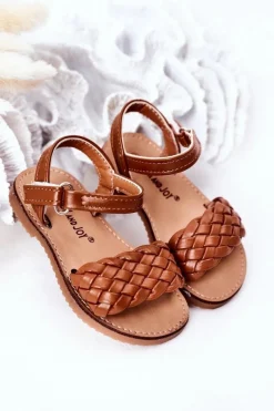 Clearance Dziecięce Sandały Z Plecionką Camel Bailly Dzieci Dziewczęce