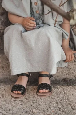 Sale Boto Dziecięce Sandały Z Plecionką Czarne Bailly Czarny