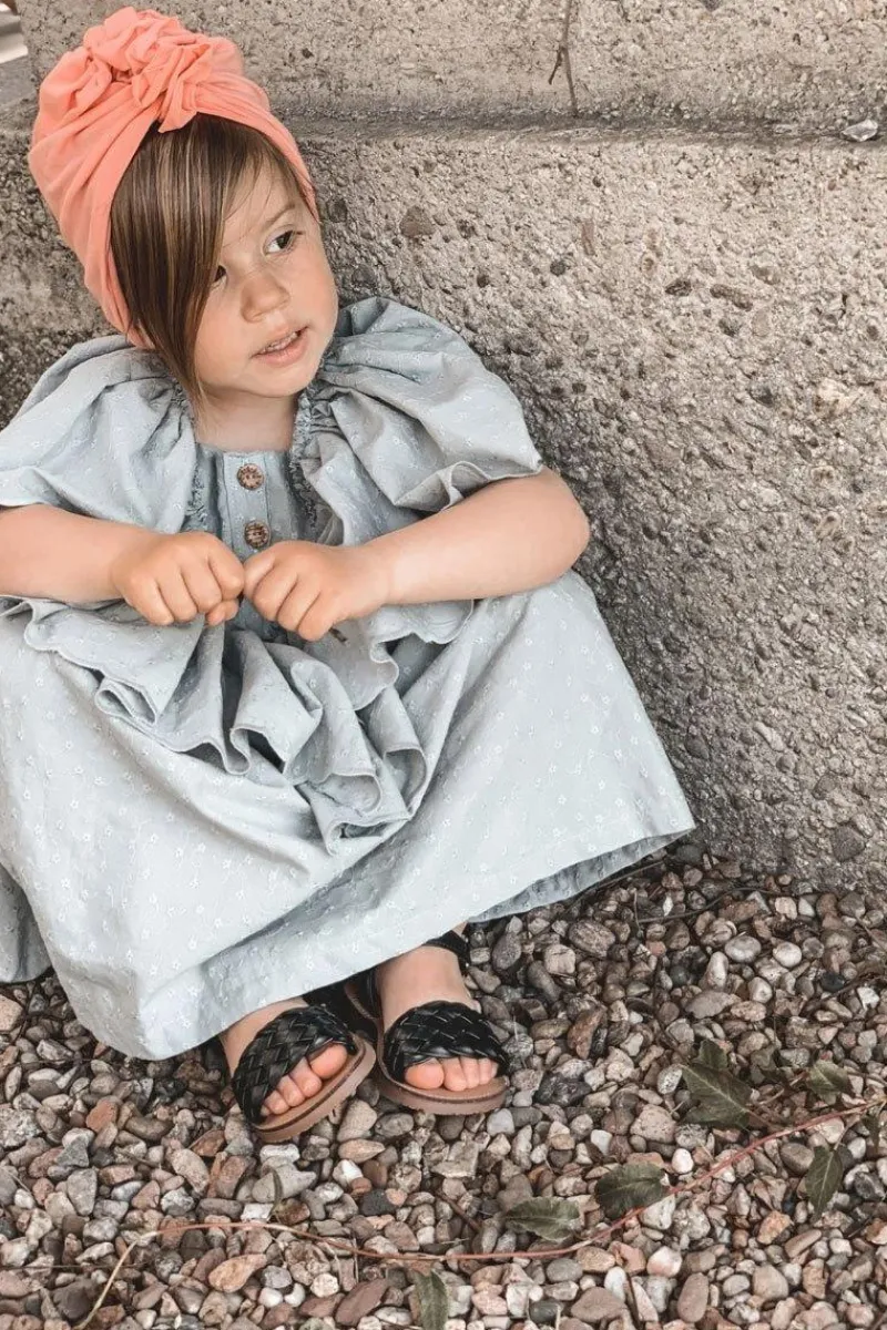 Sale Boto Dziecięce Sandały Z Plecionką Czarne Bailly Czarny