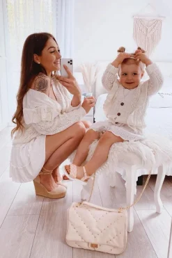 Online Boto Dziecięce Sandały Z Plecionką Różowe Adella