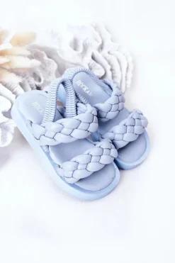 Outlet Dziecięce Sandały Ze Ściągaczem Błękitne Cutie-Pie Dzieci Dziewczęce