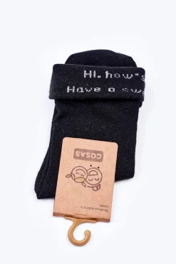 Clearance COSAS Dziecięce Skarpetki Bawełniane Sweet Dream Czarne