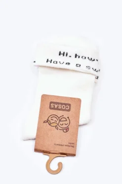 Hot Dziecięce Skarpetki Bawełniane Sweet Dream Białe Skarpetki|Skarpetki