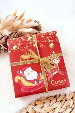 Outlet COSAS Dziecięce Skarpetki Mix Świąteczny 2 Zestaw 4 Pary