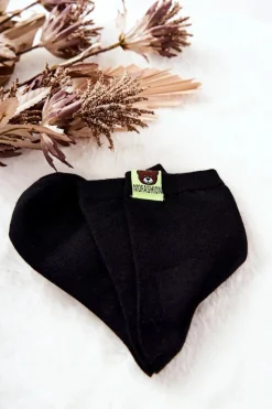 Online Aura.via Dziecięce Skarpetki Z Misiem Czarne