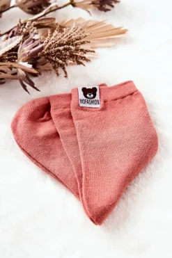 Skarpetki|Skarpetki>Aura.via Dziecięce Skarpetki Z Misiem Ciemnoróżowe