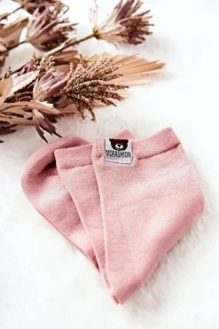 Discount Aura.via Dziecięce Skarpetki Z Misiem Jasnoróżowe