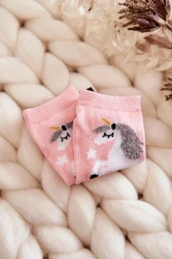 New Just Play Dziecięce Skarpety Z Jednorożcem I Gwiazdą Różowe