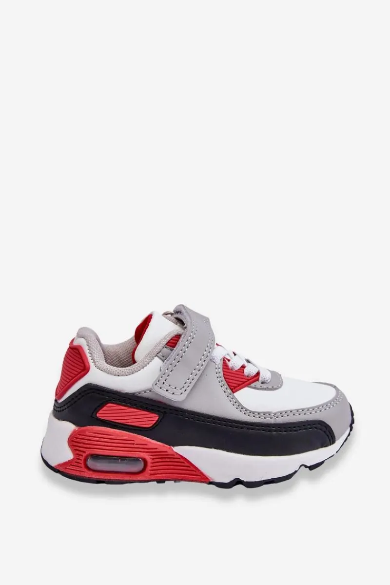 Discount Dziecięce Skórzane Buty Sportowe Na Platformie Biało-Czerwone Lori Dzieci Chłopięce|Dziewczęce