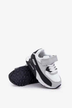 Clearance Dziecięce Skórzane Buty Sportowe Na Platformie Biało-Czarne Lori Dzieci Chłopięce|Dziewczęce