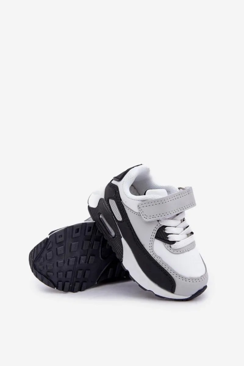 Clearance Dziecięce Skórzane Buty Sportowe Na Platformie Biało-Czarne Lori Dzieci Chłopięce|Dziewczęce