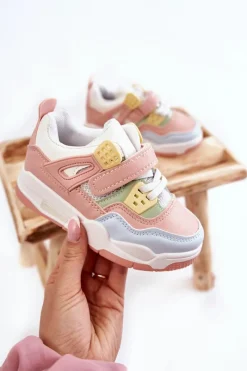 Sale Dziecięce Skórzane Sportowe Buty Wielokolorowe Marisa Dzieci Dziewczęce