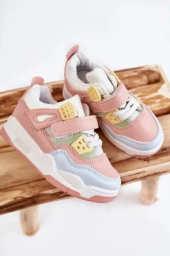 Sale Dziecięce Skórzane Sportowe Buty Wielokolorowe Marisa Dzieci Dziewczęce