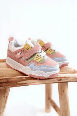 Sale Dziecięce Skórzane Sportowe Buty Wielokolorowe Marisa Dzieci Dziewczęce