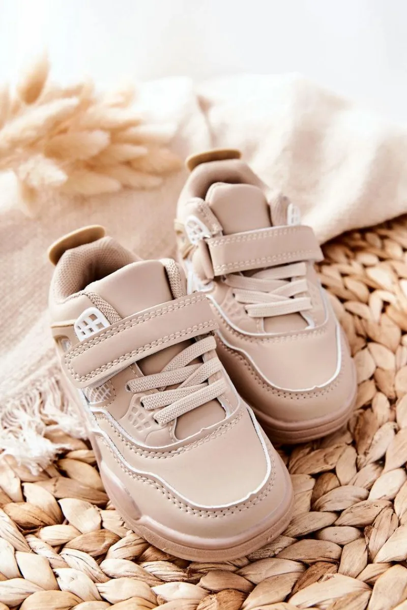 Chłopięce|Dziewczęce>Boto Dziecięce Skórzane Sportowe Buty Beżowe Marisa