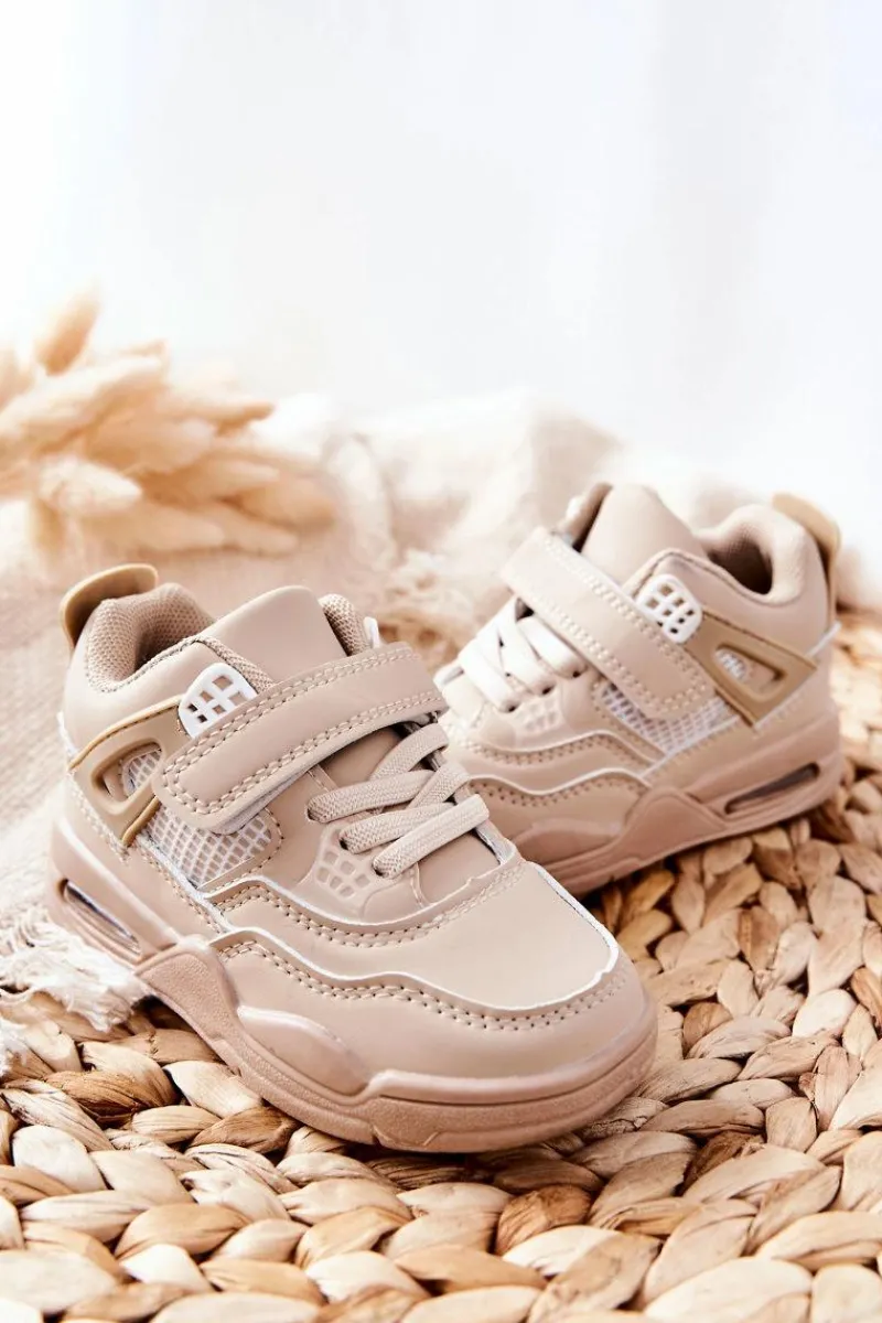 Chłopięce|Dziewczęce>Boto Dziecięce Skórzane Sportowe Buty Beżowe Marisa