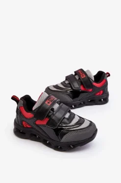 Discount Evento Dziecięce Skórzane Sportowe Buty Czarne Lunno