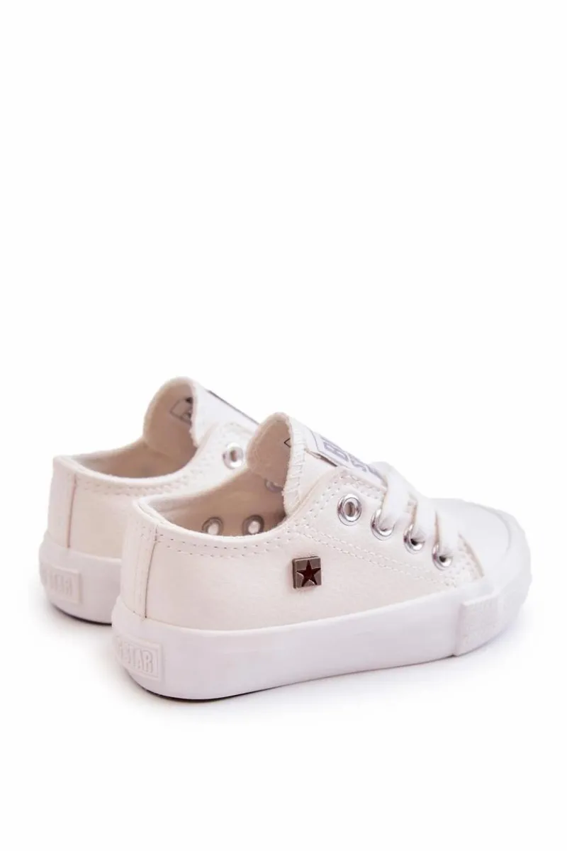 Chłopięce|Dziewczęce>Big Star Shoes Dziecięce Skórzane Trampki BIG STAR JJ374310 Białe
