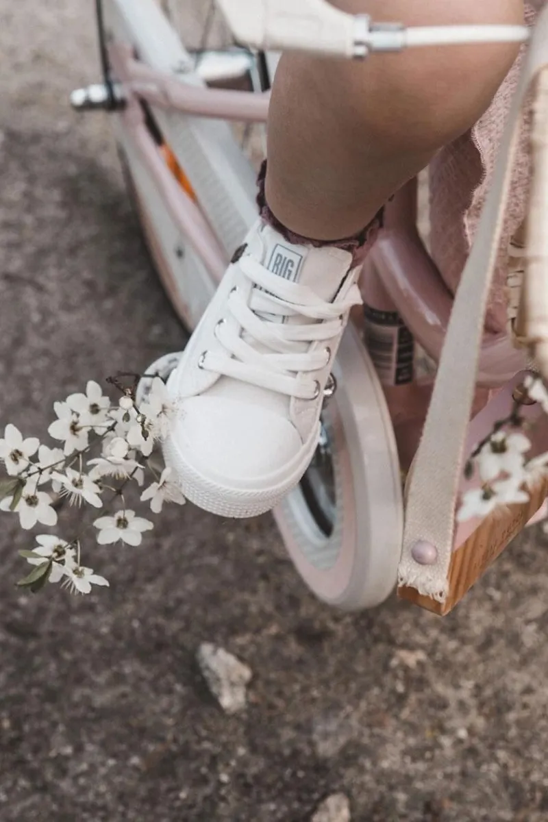 Chłopięce|Dziewczęce>Big Star Shoes Dziecięce Skórzane Trampki BIG STAR JJ374310 Białe