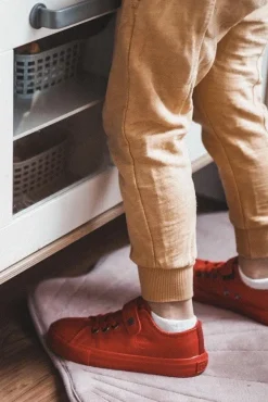 Best Big Star Shoes Dziecięce Skórzane Trampki BIG STAR EE374036 Czerwone