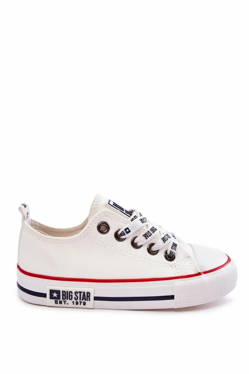 Chłopięce|Dziewczęce>Big Star Shoes Dziecięce Skórzane Trampki BIG STAR KK374038 Białe