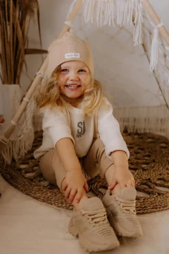 Sale Dziecięce Sneakersy Beżowe Freak Out Dzieci Dziewczęce