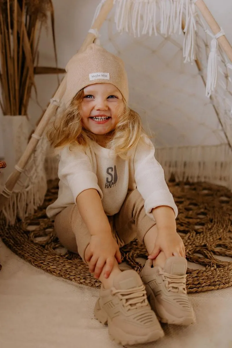 Sale Dziecięce Sneakersy Beżowe Freak Out Dzieci Dziewczęce