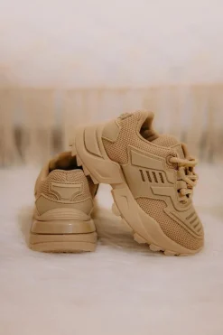 Sale Dziecięce Sneakersy Beżowe Freak Out Dzieci Dziewczęce