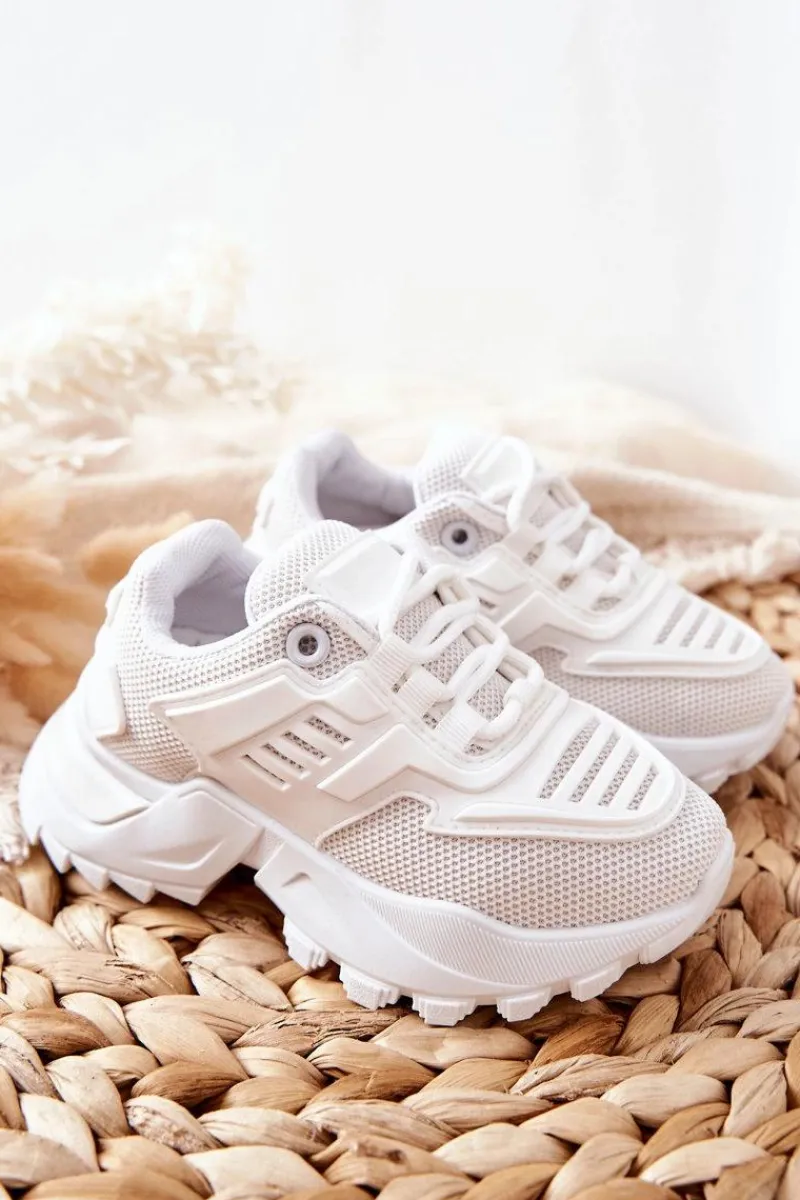 Best Boto Dziecięce Sneakersy Białe Freak Out