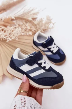 Chłopięce|Dziewczęce>Boto Dziecięce Sneakersy Buty Sportowe Na Rzep Granatowe Viona Niebieski