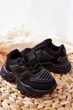 Outlet Dziecięce Sneakersy Czarne Freak Out Dzieci Dziewczęce