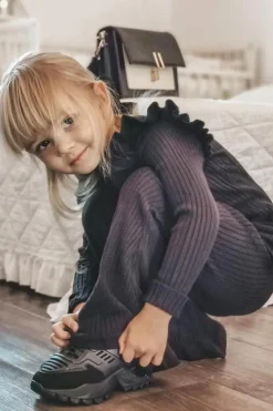 Outlet Dziecięce Sneakersy Czarne Freak Out Dzieci Dziewczęce