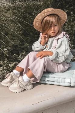 Dziewczęce>Boto Dziecięce Sneakersy Jasno Beżowe Freak Out