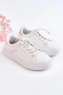 Online Big Star Shoes Dziecięce Sportowe Buty Big Star JJ374068 Biało-Różowe