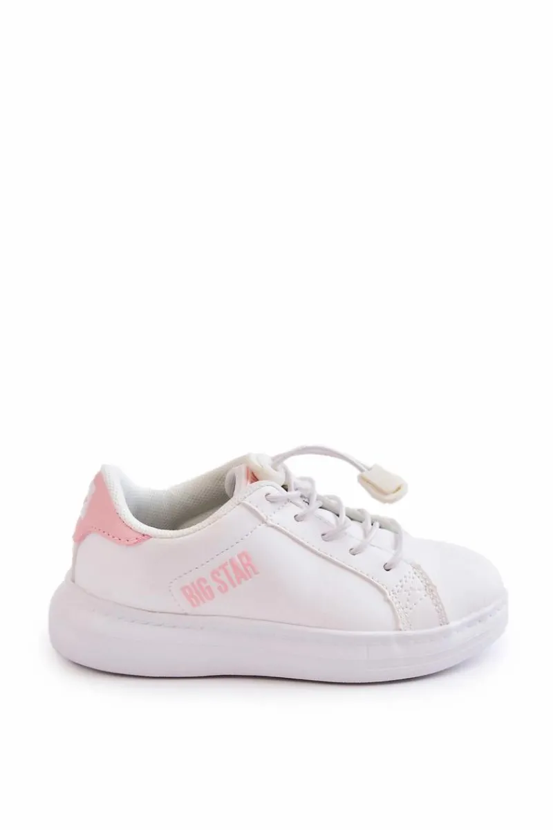 Online Big Star Shoes Dziecięce Sportowe Buty Big Star JJ374068 Biało-Różowe