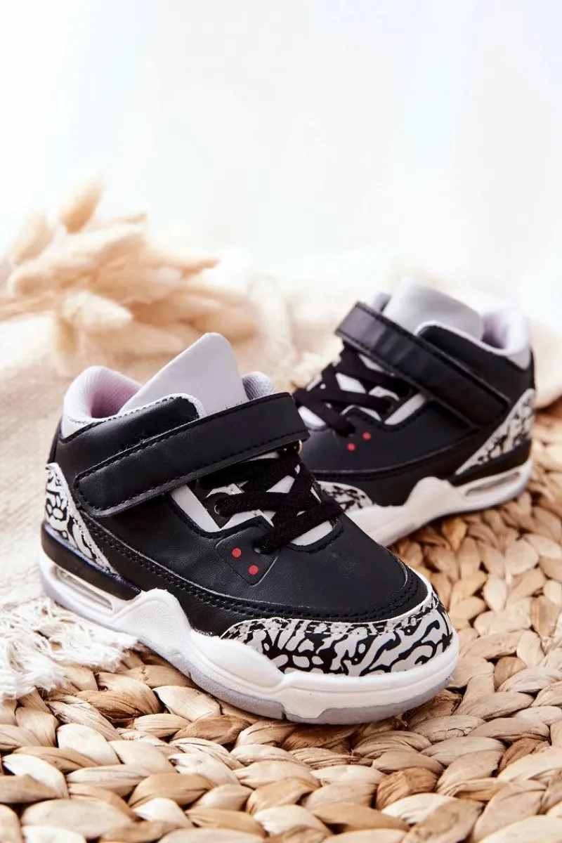 Sale Dziecięce Sportowe Buty Czarno-Czerwone Linen Dzieci Chłopięce|Back To School