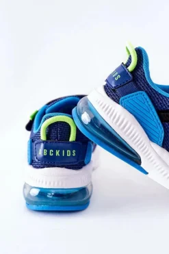 Chłopięce>Boto Dziecięce Sportowe Buty Na Rzep ABCKIDS Niebiesko-Czarne