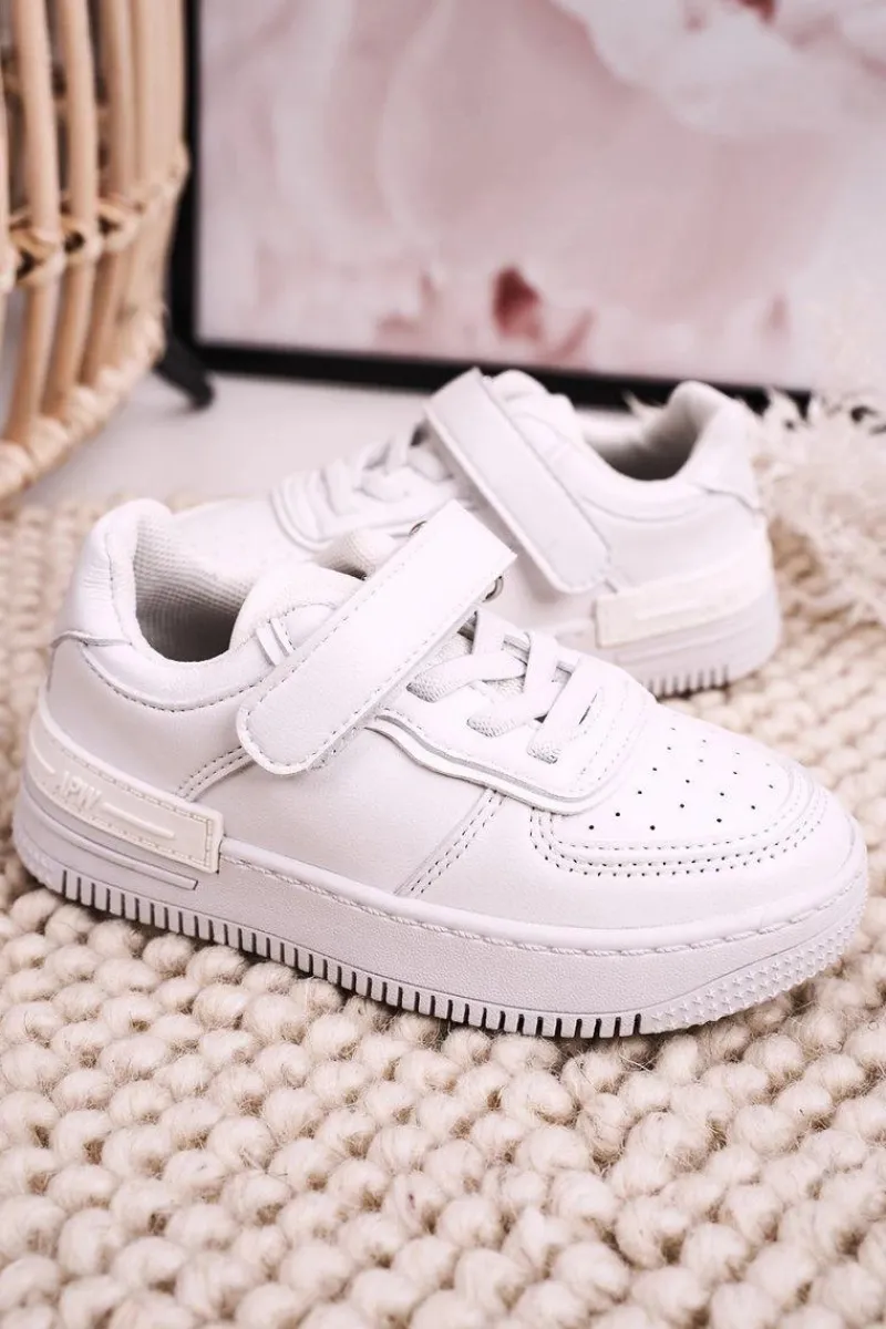 Best Dziecięce Sportowe Buty Na Rzep Białe Airy Dzieci Dziewczęce