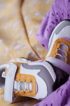 Online Big Star Shoes Dziecięce Sportowe Buty Na Rzep Big Star JJ374257 Biało-Żółte Wielokolorowy