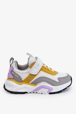Online Big Star Shoes Dziecięce Sportowe Buty Na Rzep Big Star JJ374257 Biało-Żółte Wielokolorowy