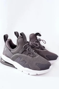 Online Dziecięce Sportowe Buty Sneakersy ABCKIDS Szare Dzieci Chłopięce|Dziewczęce