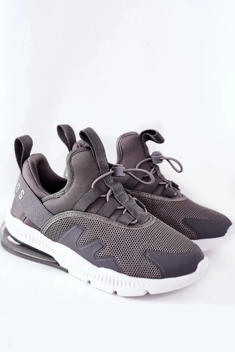 Online Dziecięce Sportowe Buty Sneakersy ABCKIDS Szare Dzieci Chłopięce|Dziewczęce