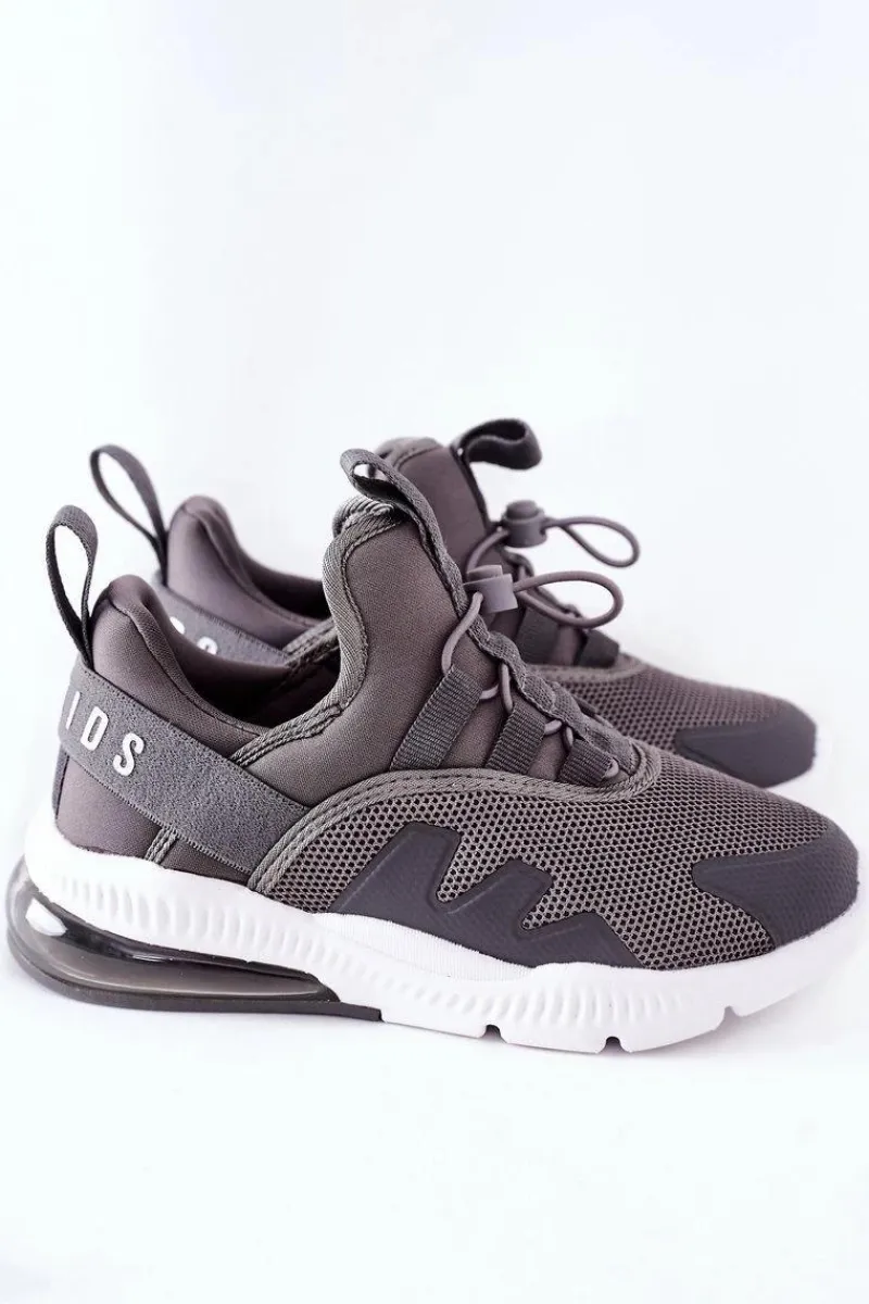 Online Dziecięce Sportowe Buty Sneakersy ABCKIDS Szare Dzieci Chłopięce|Dziewczęce