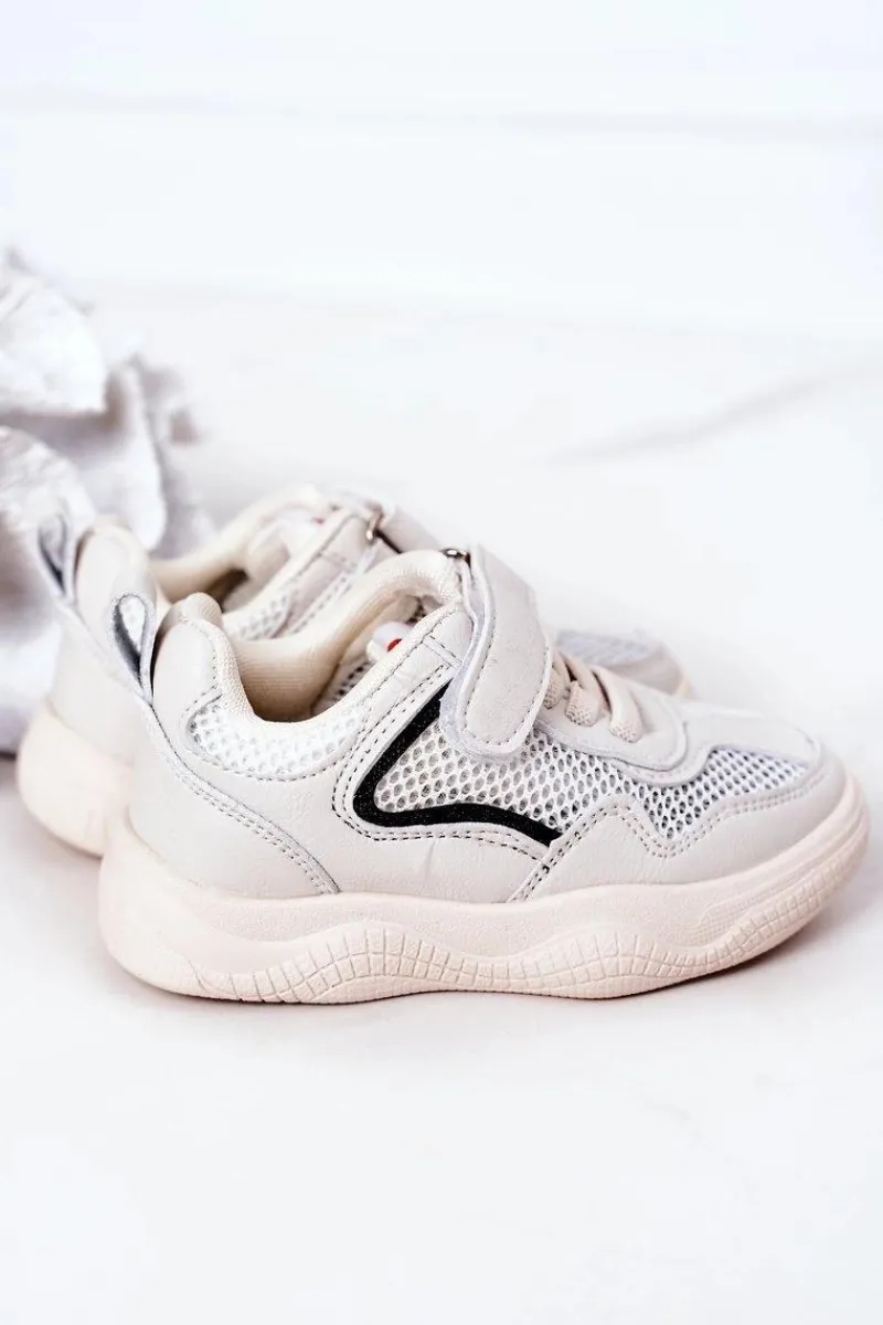New Dziecięce Sportowe Buty Sneakersy Beżowe Fun Dzieci Chłopięce|Dziewczęce