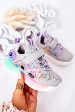 Clearance Boto Dziecięce Sportowe Buty Sneakersy Szare Jump Jump