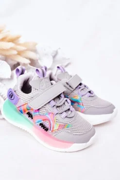 Clearance Boto Dziecięce Sportowe Buty Sneakersy Szare Jump Jump
