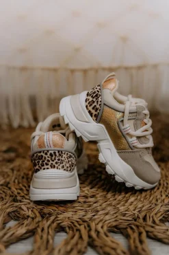 Dziecięce Sportowe Buty Sneakersy Beżowe Rommie Dzieci Dziewczęce