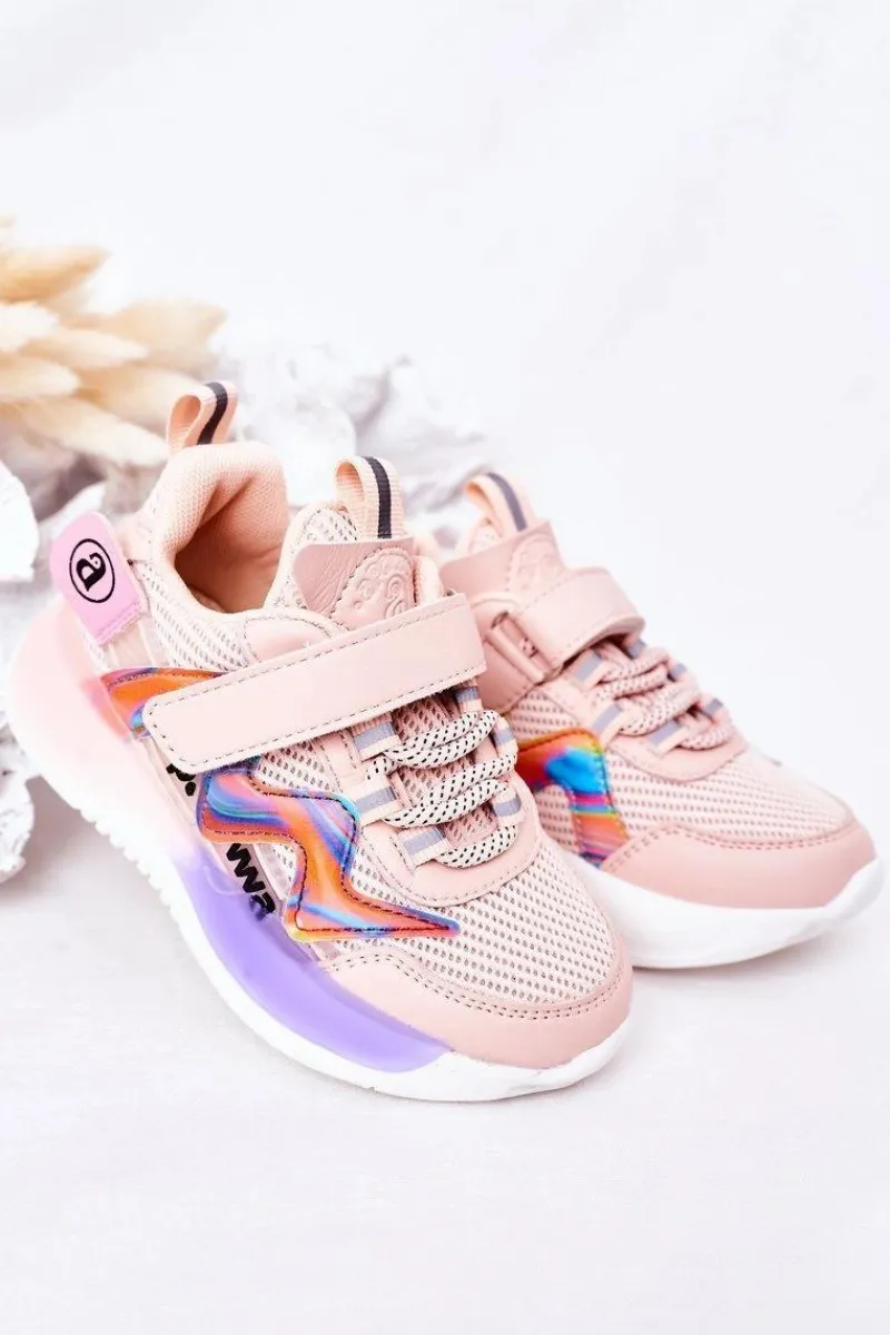Dziewczęce>Boto Dziecięce Sportowe Buty Sneakersy Różowe Jump Jump